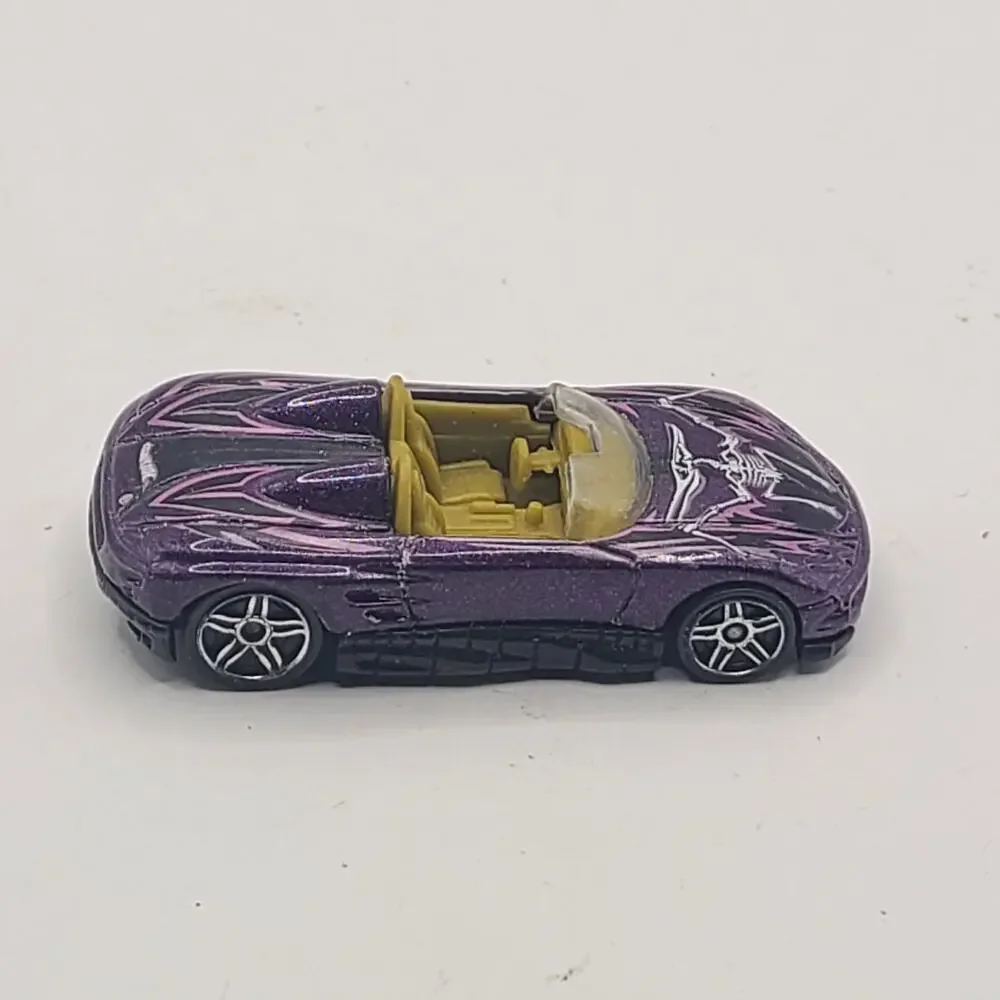 Vtg Hot Wheels MX48 Turbo 2 Seat Sports Car Purple Diecast 1/64 Loose 2000